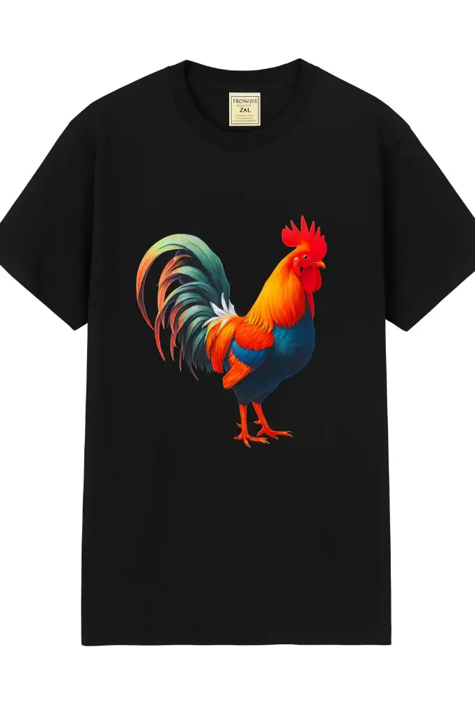 Playera con serigrafía multicolor