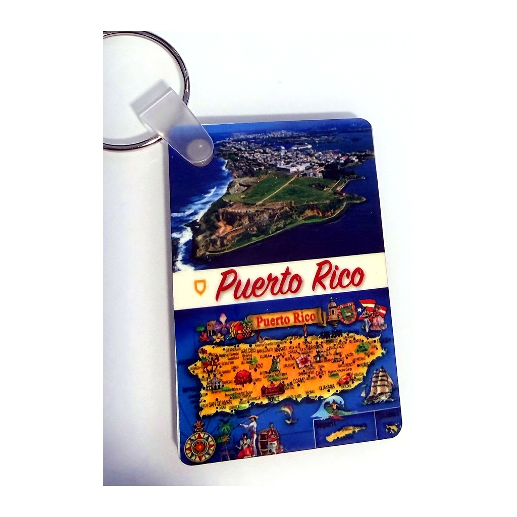 Llavero Mapa de Puerto Rico